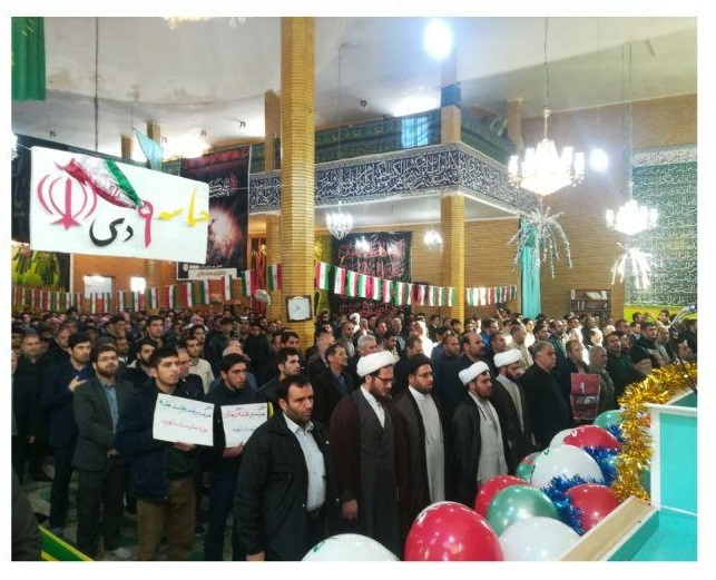 مراسم گرامیداشت حماسه 9 دی در شهرستان گرمی + عکس