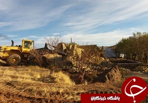 تخریب سه بنای غیر مجاز در شهرستان قزوین