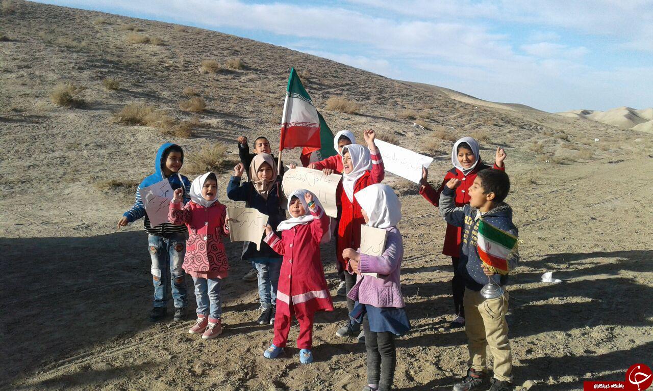 راهپیمایی دانش&zwnj;آموزان عشایری در روز 9 دی + تصاویر