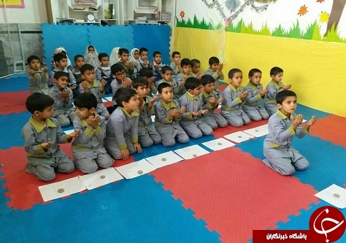 فرهنگ سازی یادگیری نماز در مهدکودک های خوسف