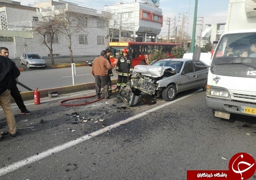 دو مصدوم در سانحه رانندگی دو مصدوم در سانحه رانندگی