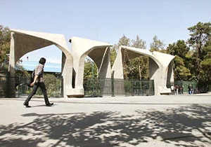 بی‌اعتنایی مردم به شعارهای ساختارشکنانه مقابل دانشگاه تهران + فیلم