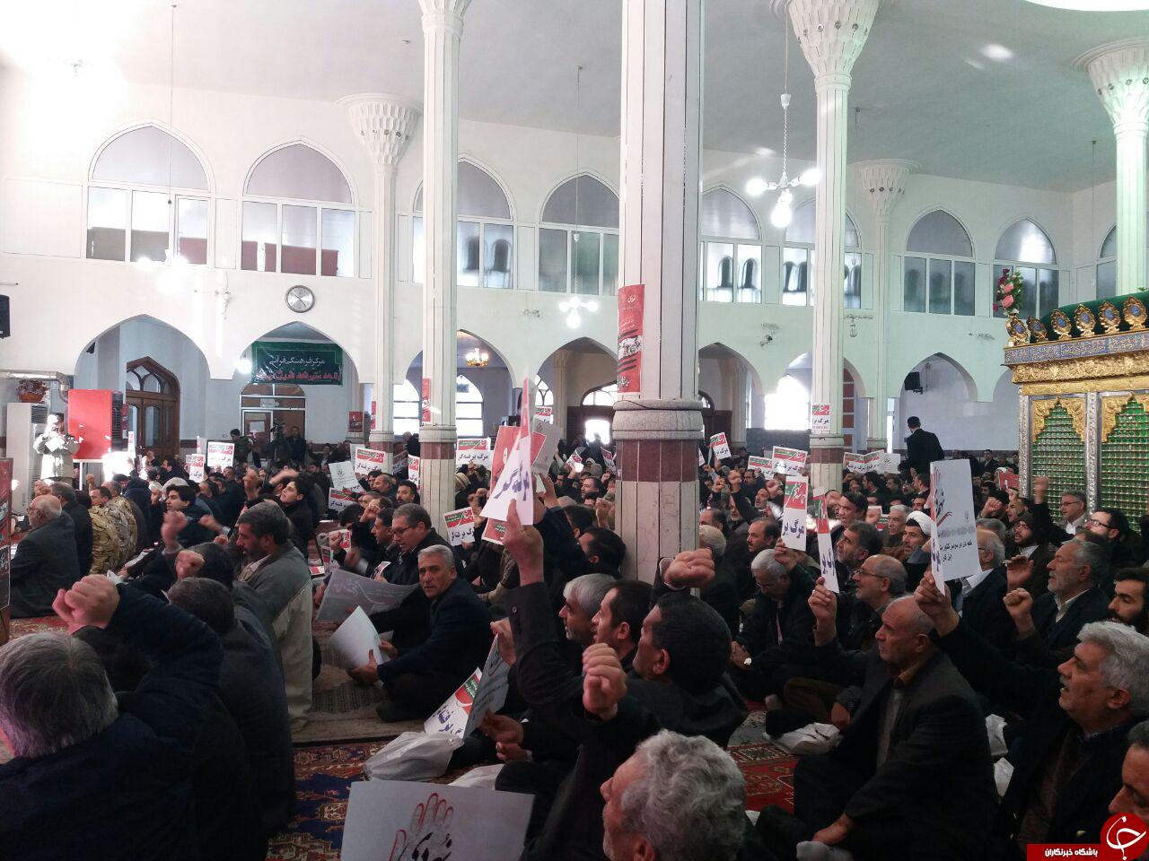 برگزاری مراسم حماسه 9 دی در حسينيه شيخ نوايی خوی +تصاوير