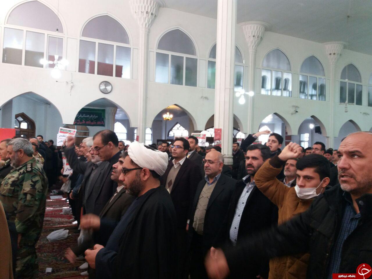 برگزاری مراسم حماسه 9 دی در حسينيه شيخ نوايی خوی +تصاوير