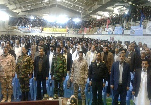 تجمع بزرگ بسیجیان  همزمان با حماسه ۹ دی برگزار شد