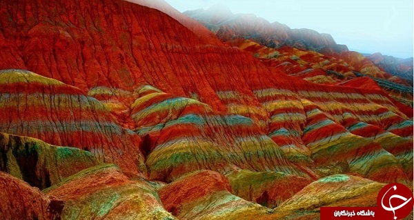 کوه های رنگی زنجان یکی از زیباترین جاذبه&lrm;های توریستی ایران