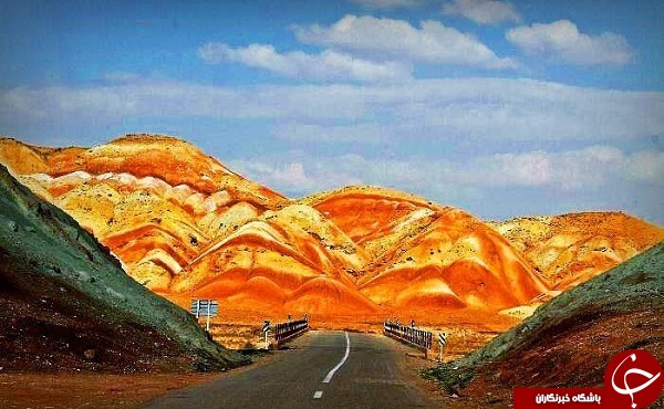 کوه های رنگی زنجان یکی از زیباترین جاذبه&lrm;های توریستی ایران