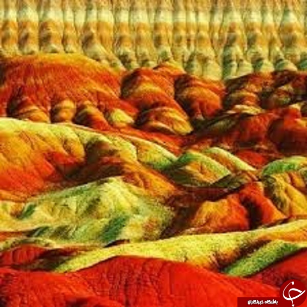 کوه های رنگی زنجان یکی از زیباترین جاذبه&lrm;های توریستی ایران
