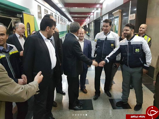 بازگشت جهانگیری از سفر البرز به تهران با مترو +عکس