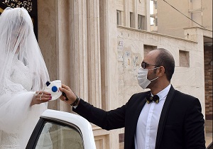 عروسی متفاوت در گرد و غبار+تصاویر