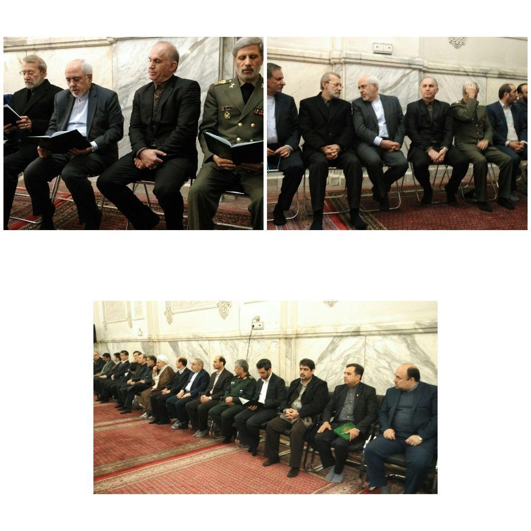 حضور ظریف در مراسم بزرگداشت شهدای نفتکش سانچی