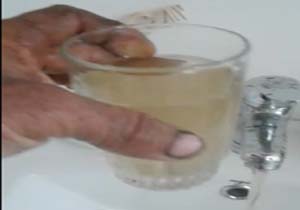 فیلمی از آب شرب گل‌آلود در قاسم‌آباد