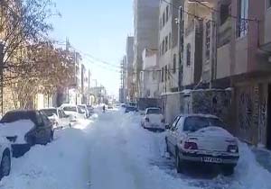 وضعیت معابر گلستان بعد از بارش برف و کولاک + فیلم