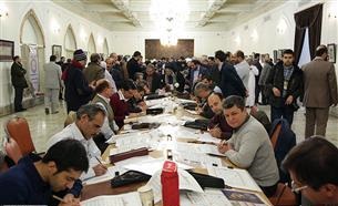 کتابت سوره فجر در حرم مطهر رضوی