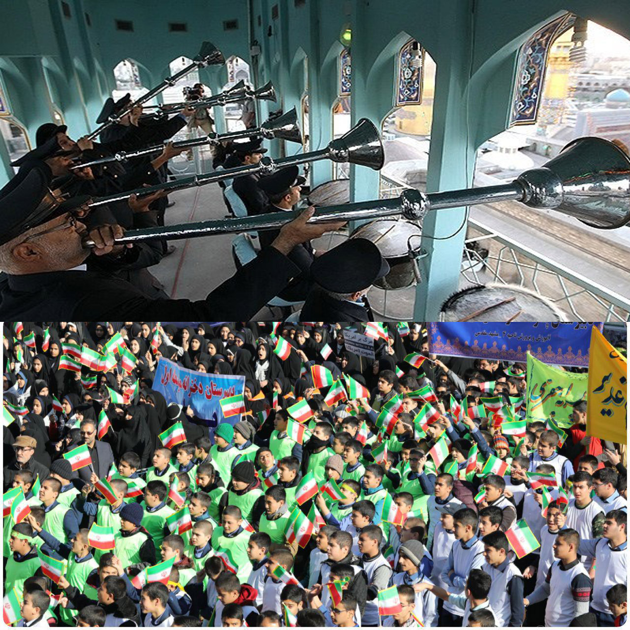 آغاز جشن های انقلاب اسلامی همراه با نقاره زنی درحرم مطهر رضوی