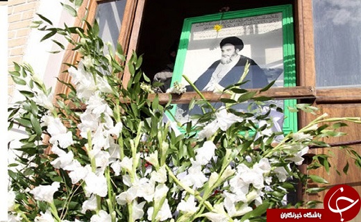 گلباران بیت امام خمینی (ره)در قم + تصاویر