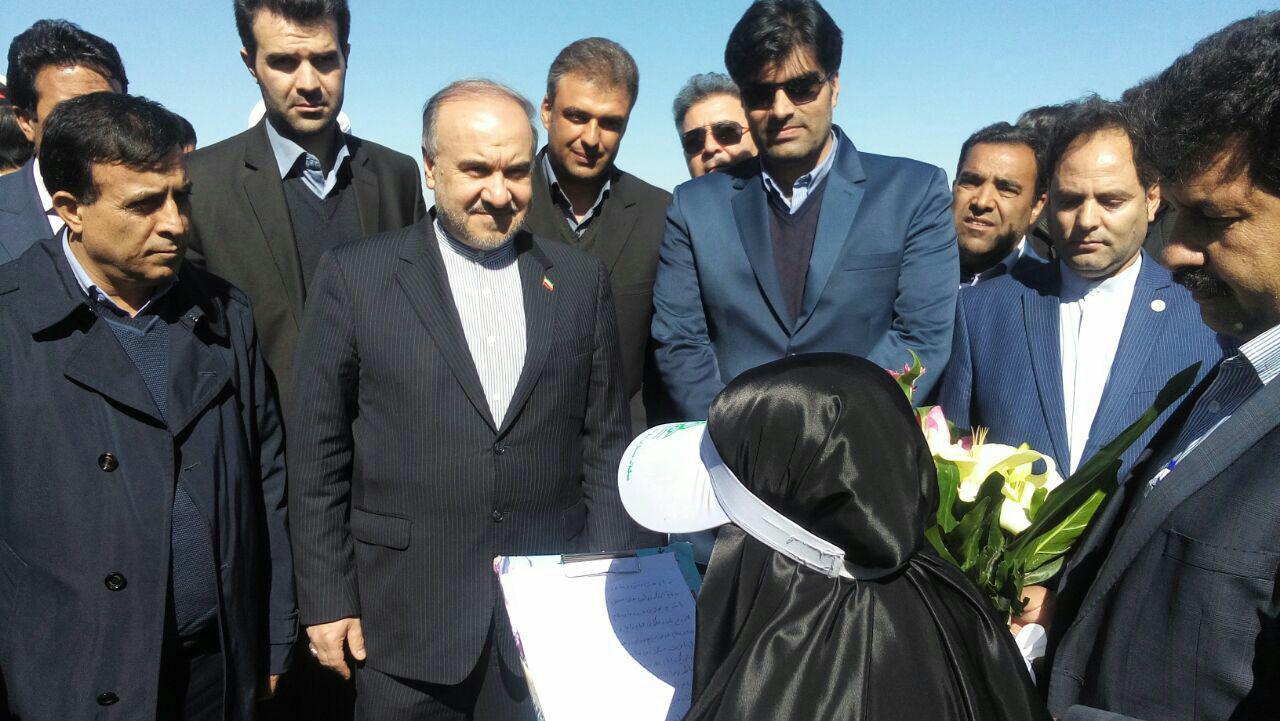 ورود وزیر ورزش و جوانان به شهربابک