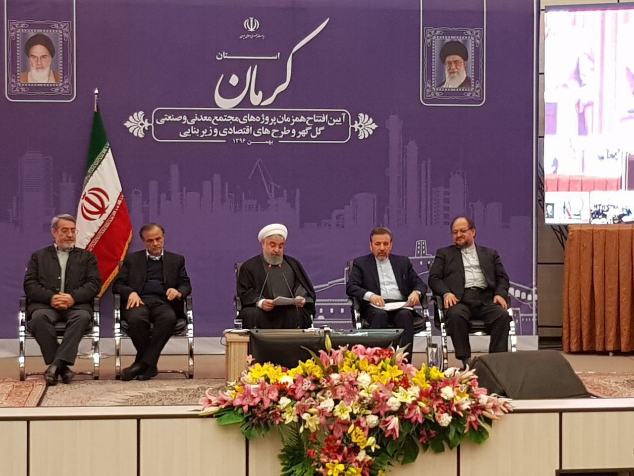 افتتاح چند طرح بزرگ صنعتی و معدنی با حضور رئیس جمهور