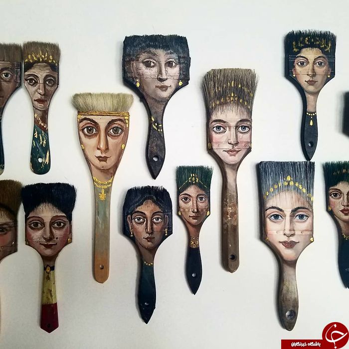اقدام جالب یک هنرمند در تبدیل وسایل زاید به وسایلی زیبا و هنری