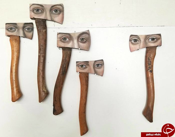اقدام جالب یک هنرمند در تبدیل وسایل زاید به وسایلی زیبا و هنری