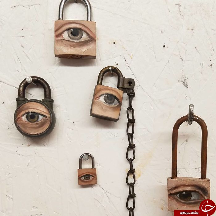 اقدام جالب یک هنرمند در تبدیل وسایل زاید به وسایلی زیبا و هنری