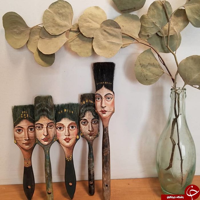 اقدام جالب یک هنرمند در تبدیل وسایل زاید به وسایلی زیبا و هنری