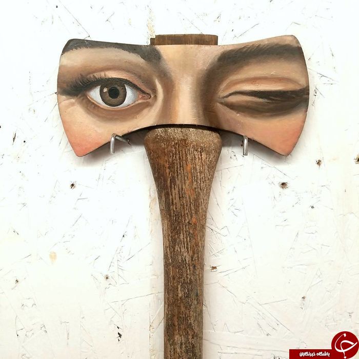 اقدام جالب یک هنرمند در تبدیل وسایل زاید به وسایلی زیبا و هنری