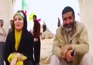 حضور خاله شادونه و حاج حسین یکتا در منطقه سرپل ذهاب + فیلم