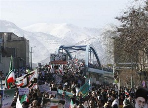 برگزاری راهپیمایی ۲۲ بهمن در ۱۵۰ نقطه استان مرکزی