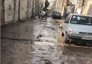 کوچه‌ گِل‌آلود در شهر قدس + فیلم