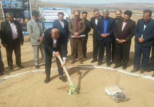 کلنگ زنی ساختمان اداره ثبت احوال سامان