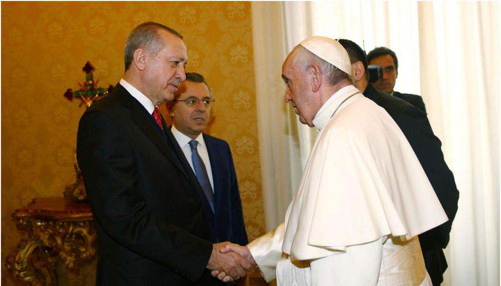 دیدار اردوغان و پاپ فرانسیس در واتیکان دیدار اردوغان و پاپ فرانسیس در واتیکان