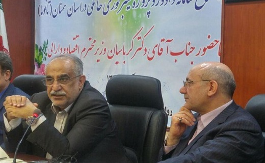 سفر وزیر اقتصاد و دارایی به سمنان به روایت تصویر