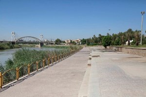 کلنگ زنی پروژه احداث بلوار ساحلی پل نهم اهواز تا ملاثانی