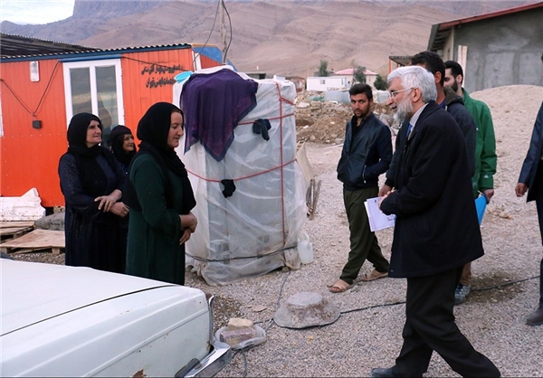 بازدید سعید جلیلی از مناطق زلزله زده کرمانشاه