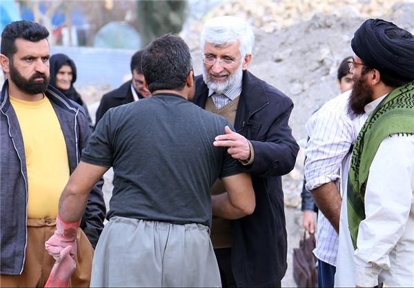 بازدید سعید جلیلی از مناطق زلزله زده کرمانشاه