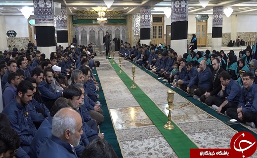 غبارروبی حرم بانوی کرامت (س)با حضور داوران فوتبال کشور+تصاویر
