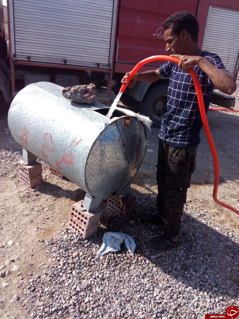 کمبود سوخت در روستای بلوج آباد + تصاویر