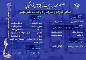 انتخاب موسيقی هنر مندان استان یزد در جشنواره