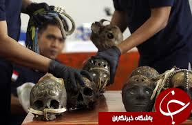 کشف یک محموله قاچاق از ۲۴ جمجمه انسان در اندونزی+ تصاویر