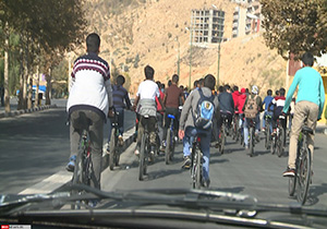 برگزاری همایش دوچرخه سواری در مهاباد