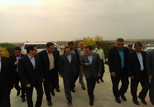 استقبال از وزیر راه در بندرعباس