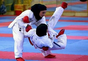 ۶ مدال رنگارنگ حاصل کار بانوان کاراته کای قمی