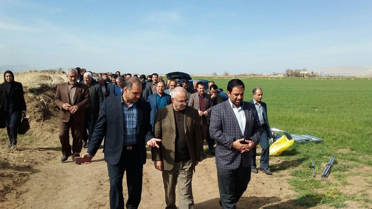 افتتاح ۳ پروژه آبیاری تحت فشار در شهرستان کرمانشاه+تصاویر