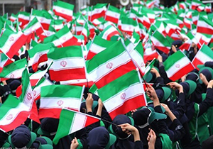 برپایی ایستگاه صلواتی در راهپیمایی ۲۲ بهمن
