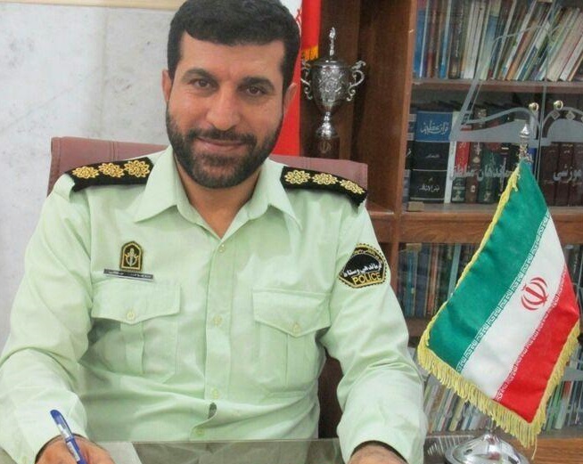 برپایی نمایشگاه پلیس در مسیر راهپیمایی جیرفت