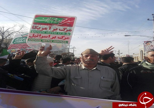 حضور عشایر کرمانشاه در راهپیمایی یوم الله 22 بهمن ماه+تصاویر
