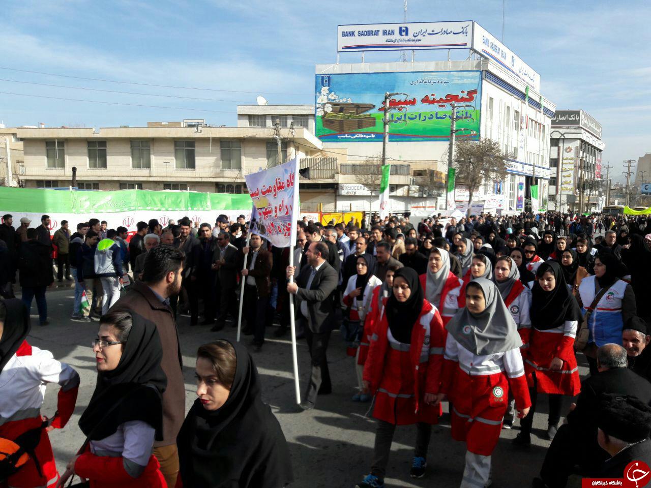 حضور عشایر کرمانشاه در راهپیمایی یوم الله 22 بهمن ماه+تصاویر