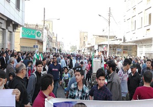 آغاز راهپیمایی یوم الله 22 بهمن  در آبادان وخرمشهر+تصاویر