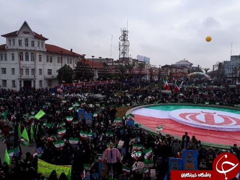 حضور تماشایی گیلانیها در جشن انقلاب حضور تماشایی گیلانیها در جشن انقلاب